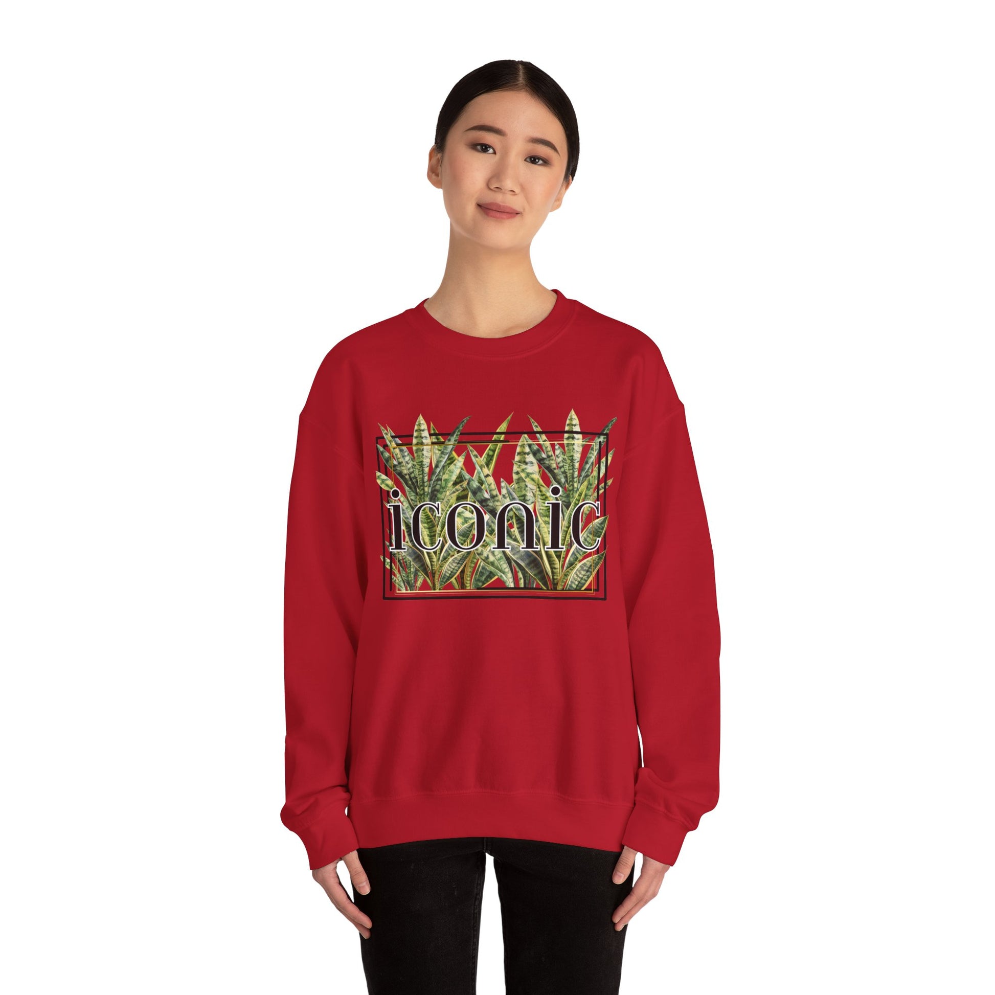 "Iconic Snake Plant" Crewneck Sweatshirt