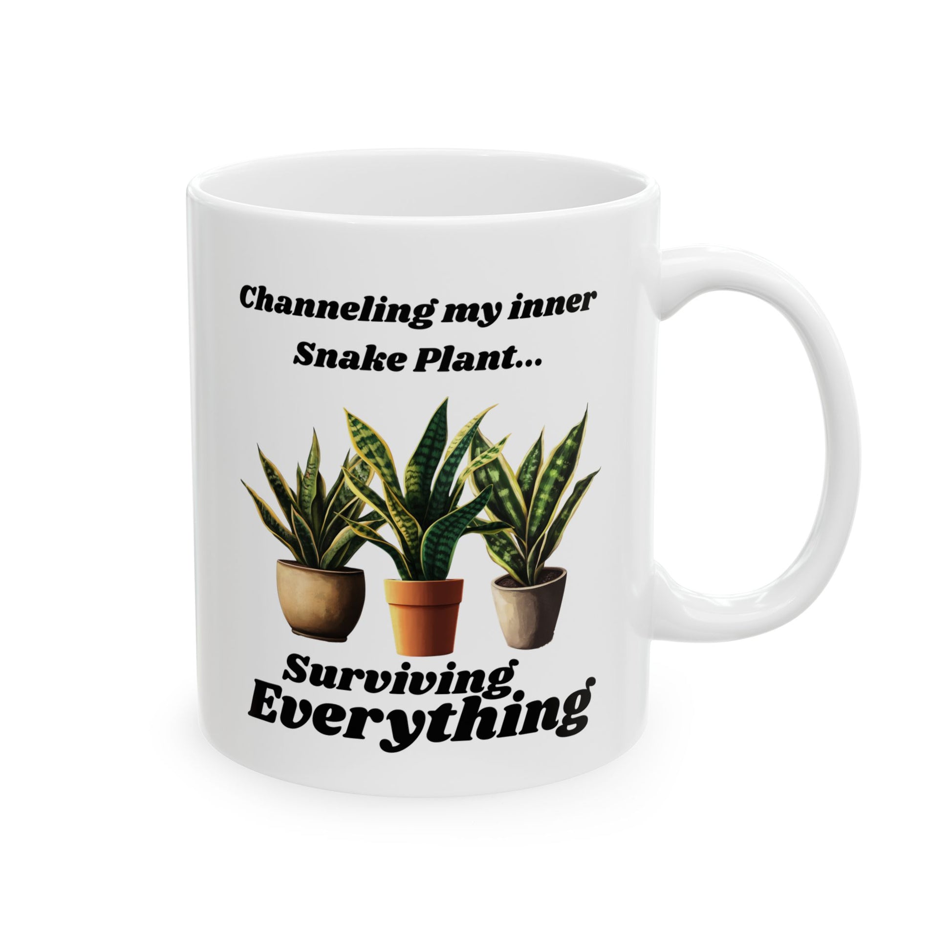 "Iconic Snake Plant" Ceramic Mug