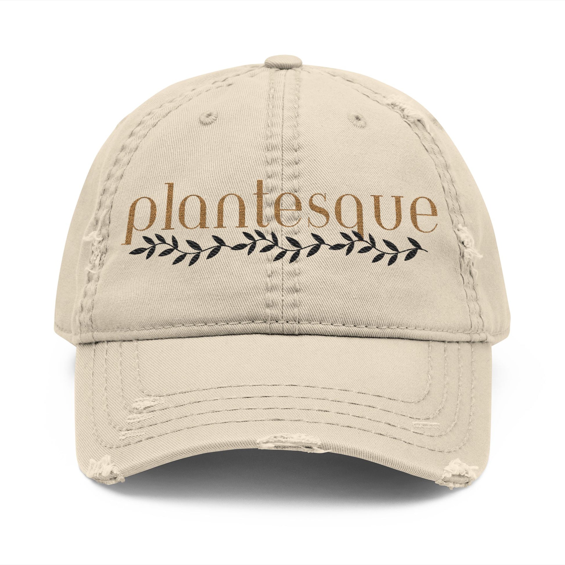 Plantesque Distressed Dad Cap