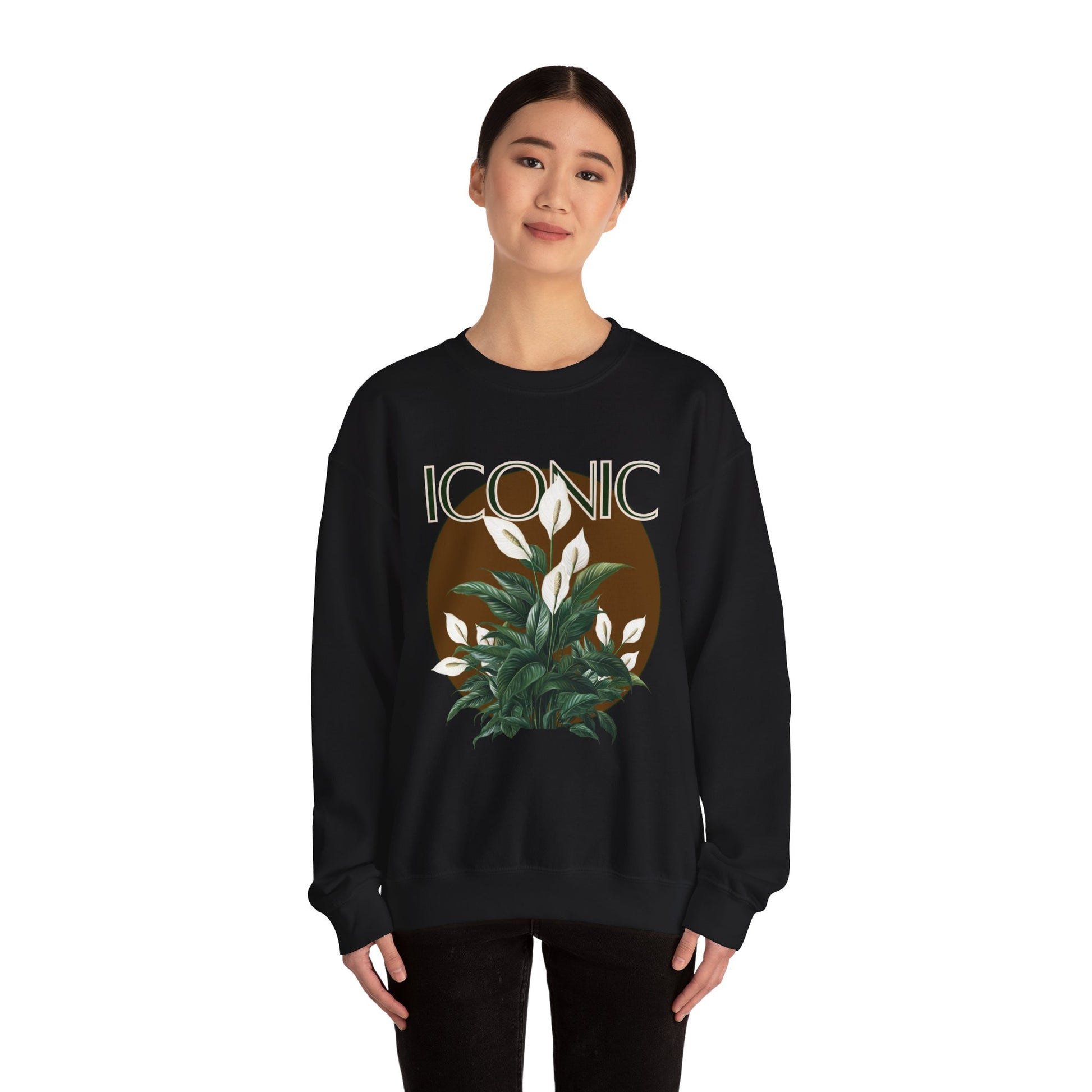 "Iconic Peace Lily" Crewneck Sweatshirt