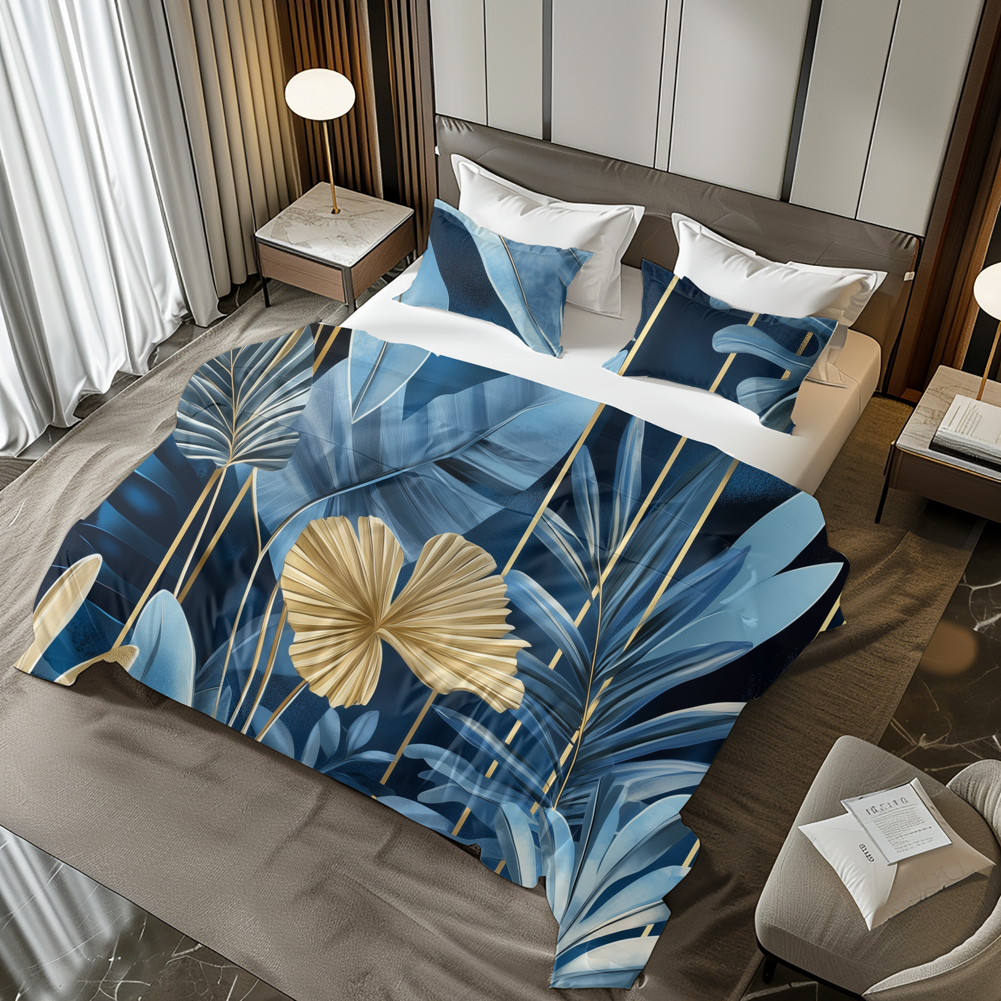 "Jungle Sky" Sateen Duvet