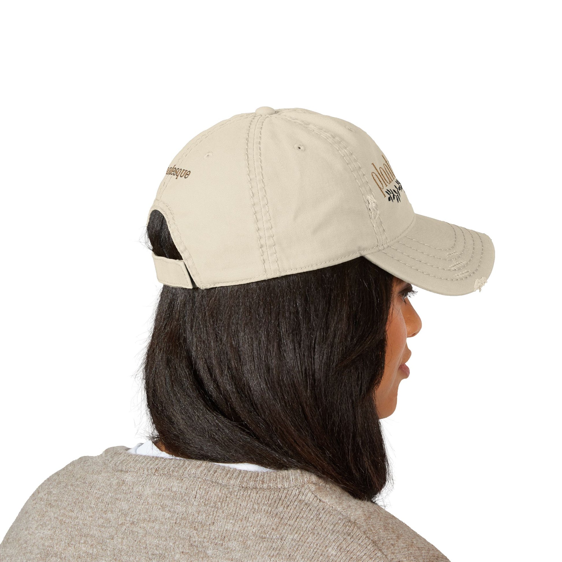 Plantesque Distressed Dad Cap