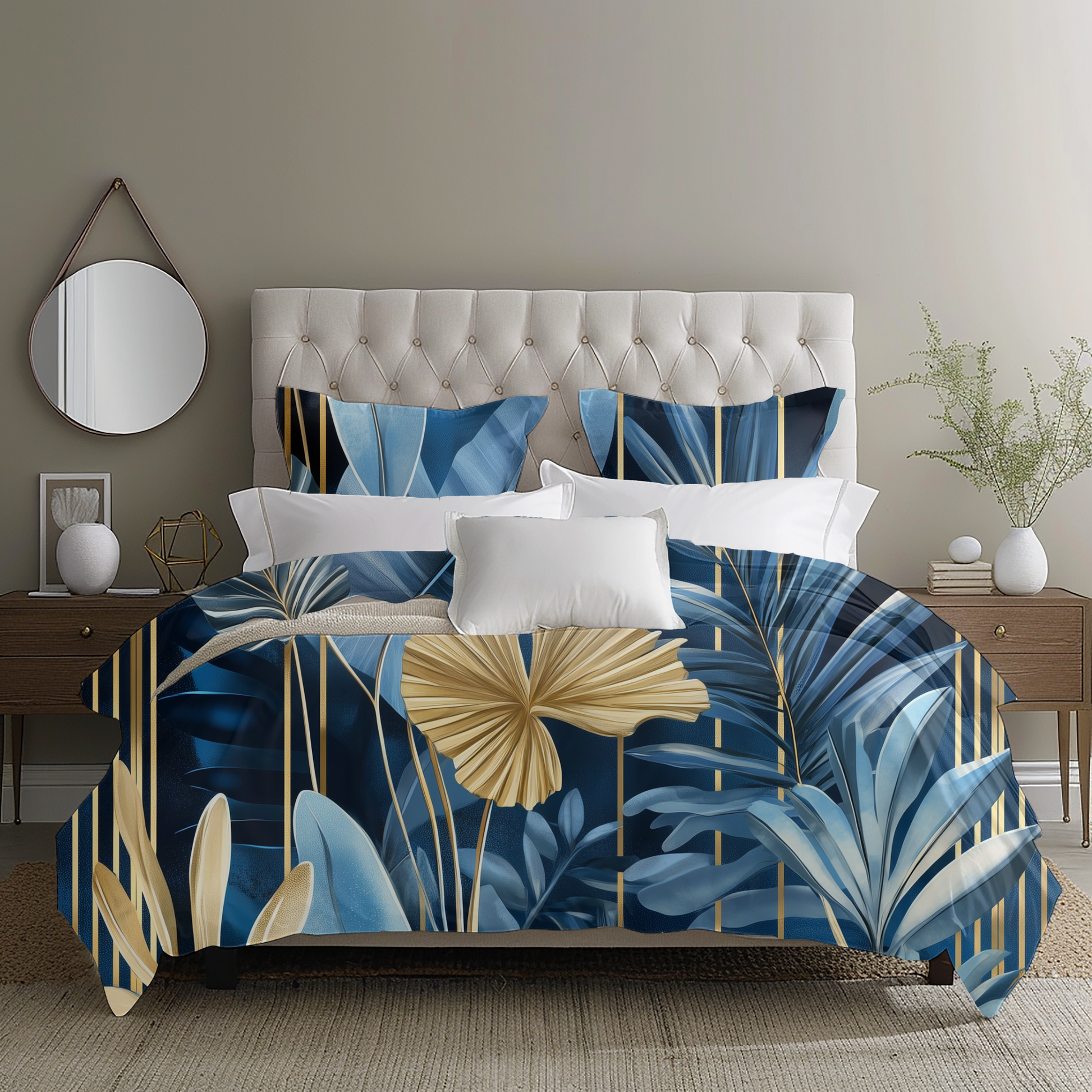 "Jungle Sky" Sateen Duvet