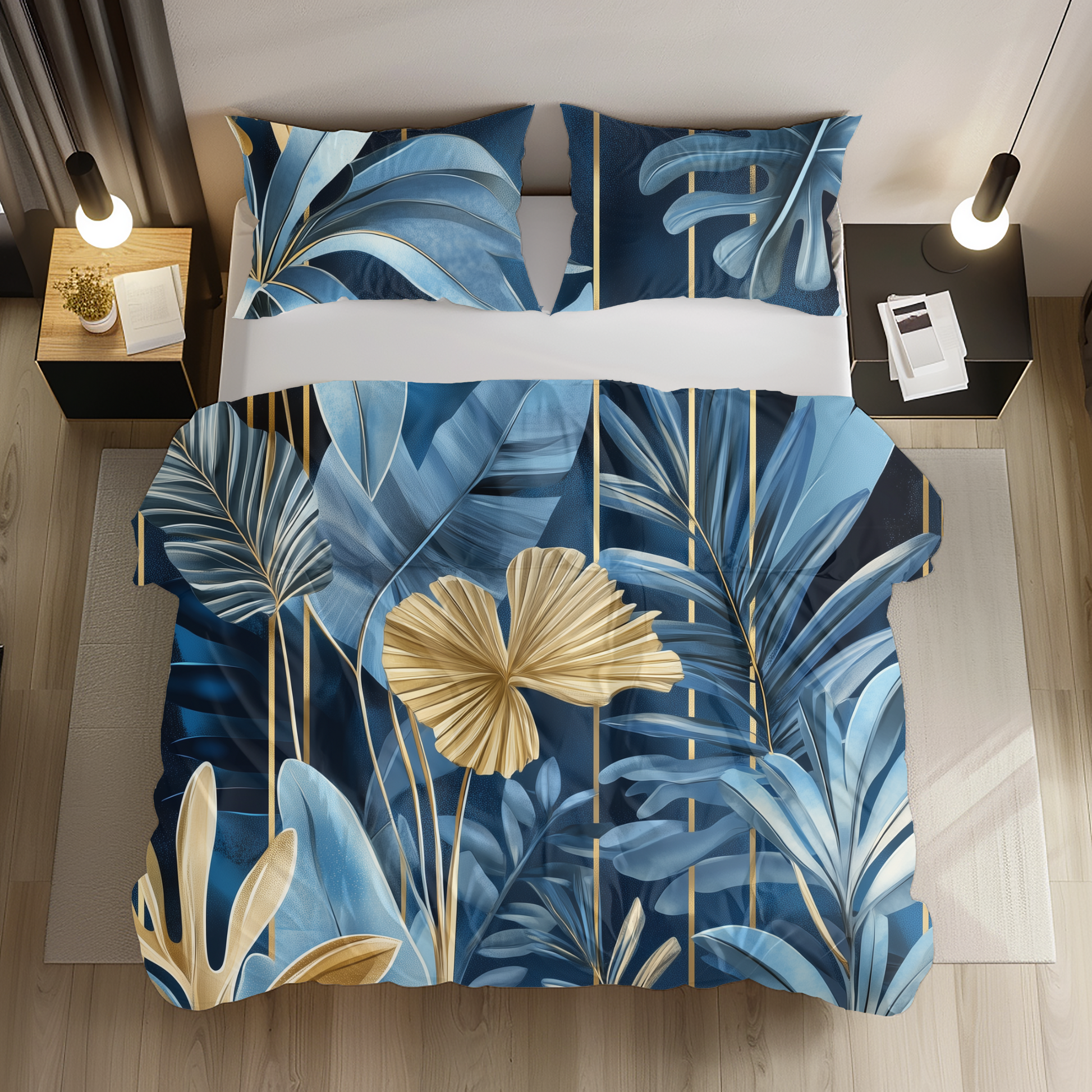 "Jungle Sky" Sateen Duvet