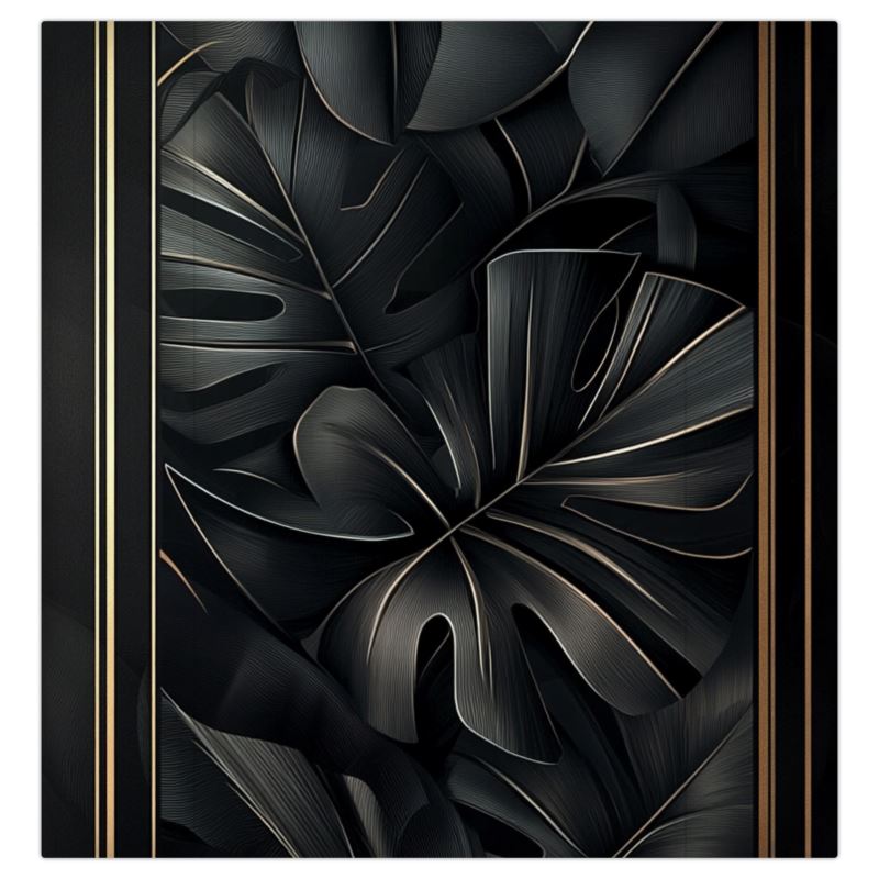 "Midnight Monstera" Sateen Duvet