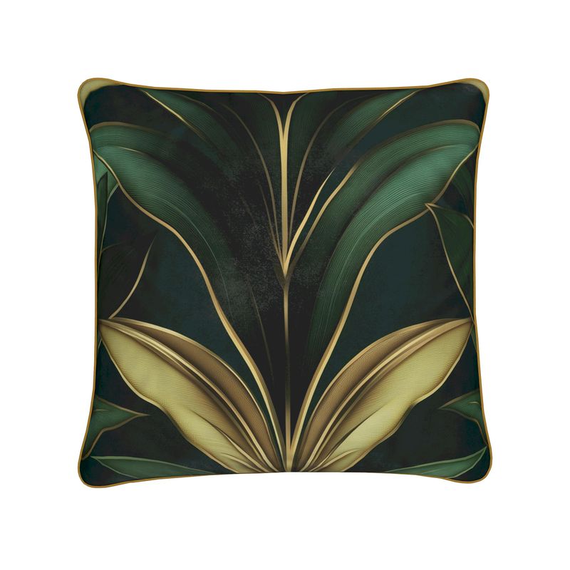 "Satin Foliage" Pillow Cover