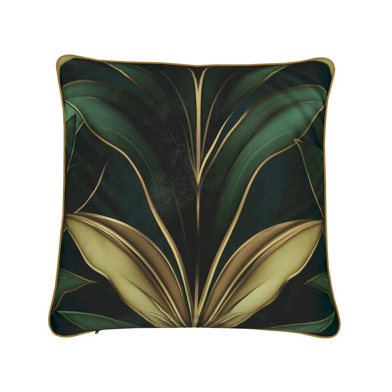 "Satin Foliage" Pillow Cover