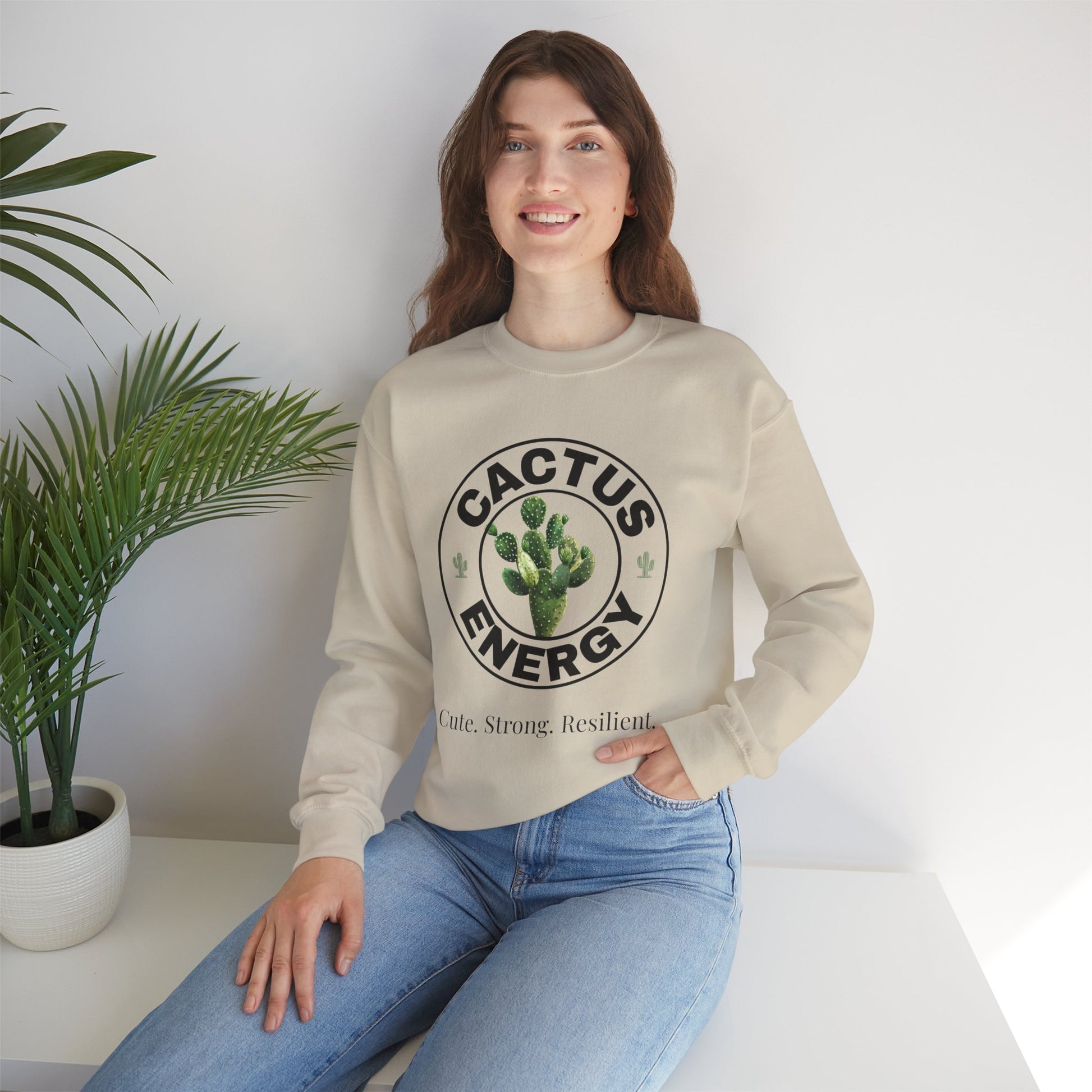 "Cactus Energy" Crewneck Sweatshirt