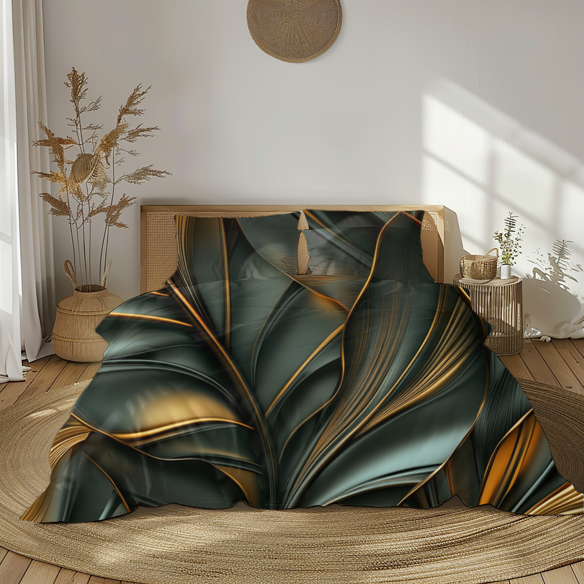 "Exotic Sage" Sateen Duvet