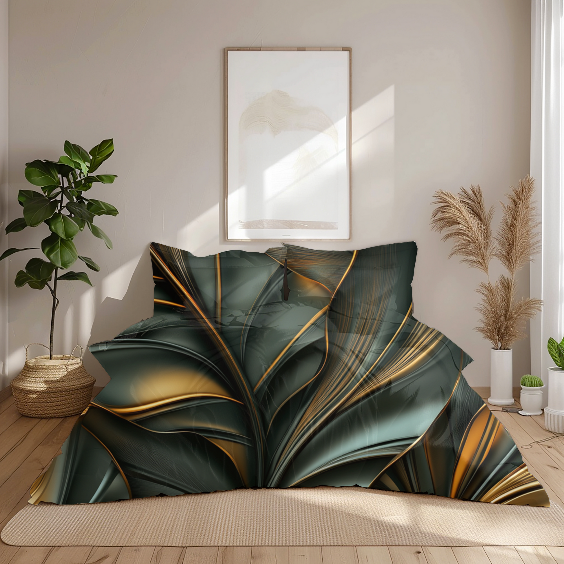 "Exotic Sage" Sateen Duvet