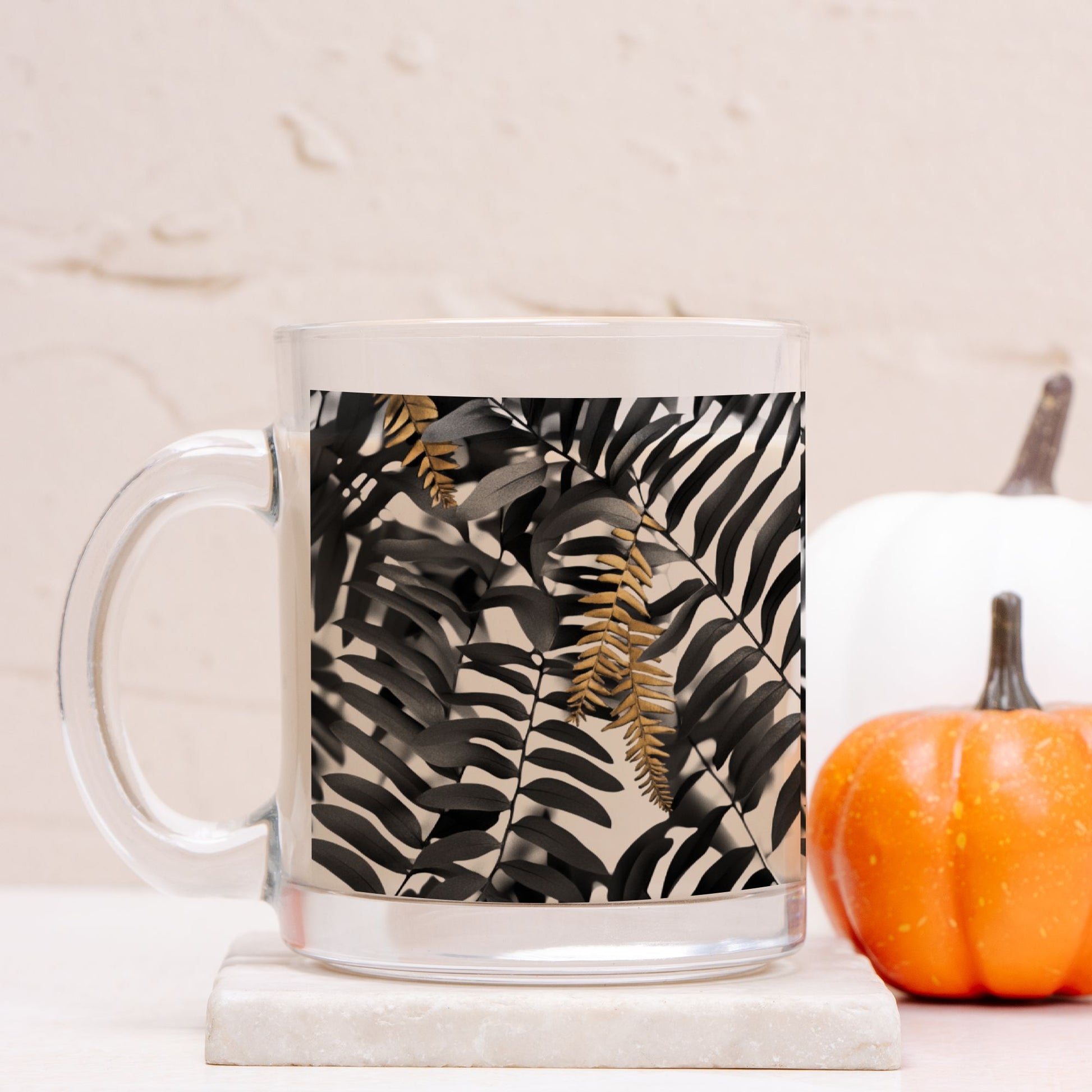 "Dark Fern" Glass Mug