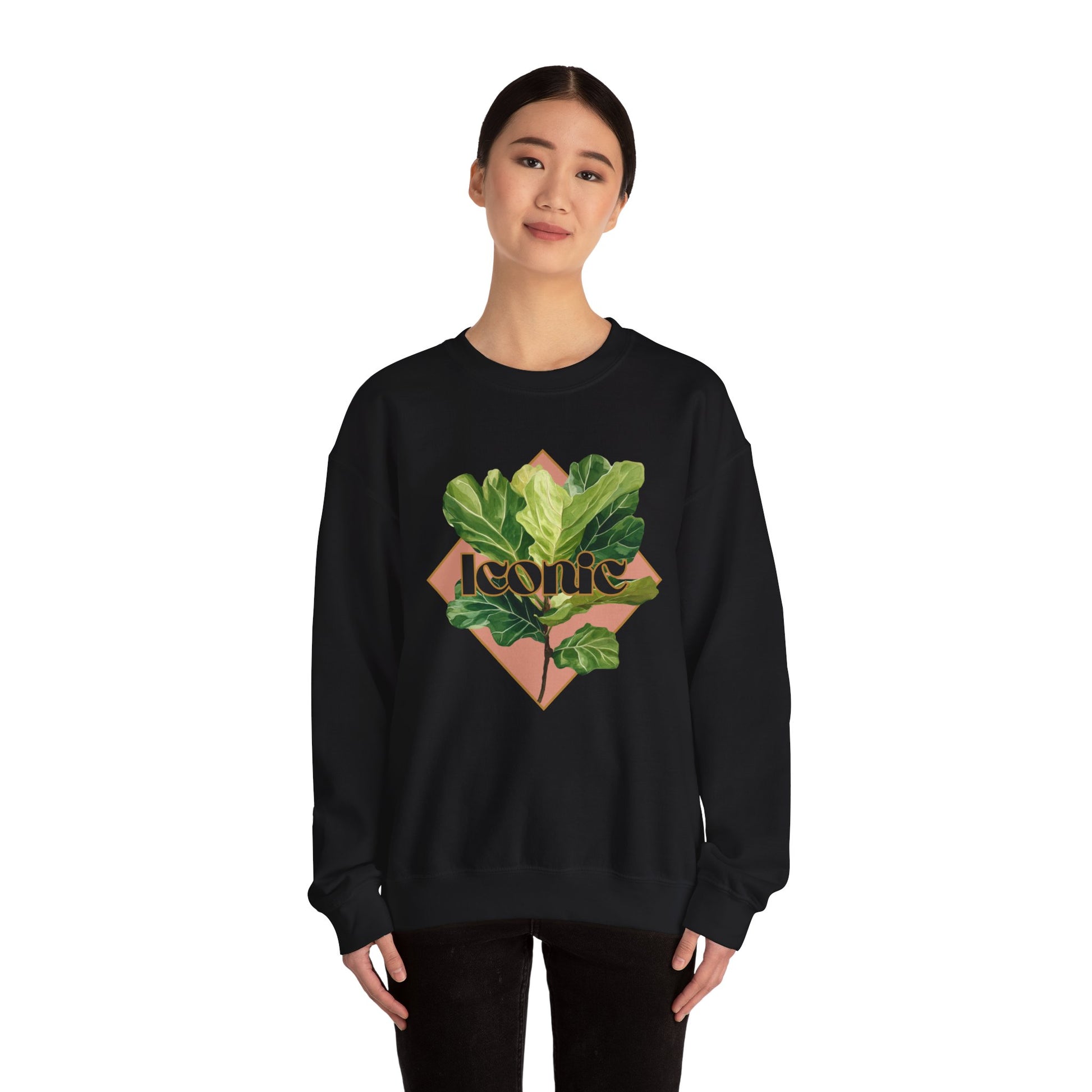 "Iconic Fiddle Leaf Fig" Crewneck Sweatshirt