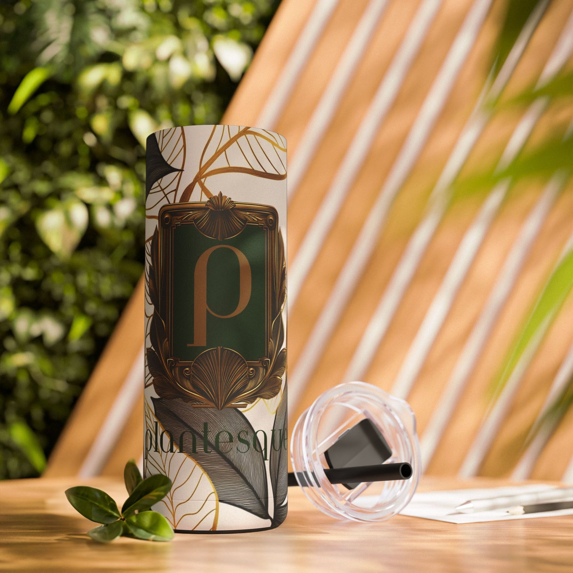 "P Logo" Skinny Matte Tumbler