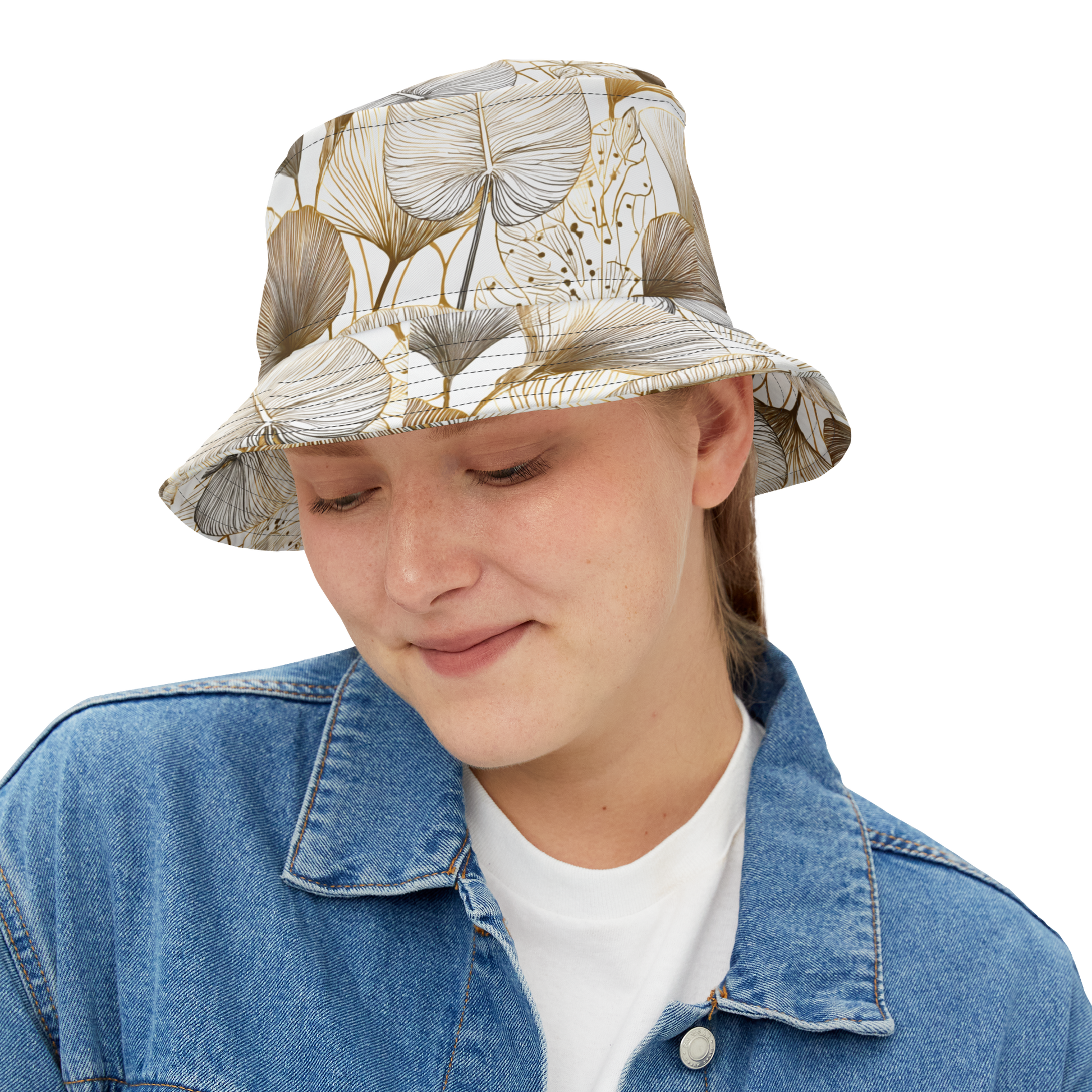 "Gold Leaf" Bucket Hat