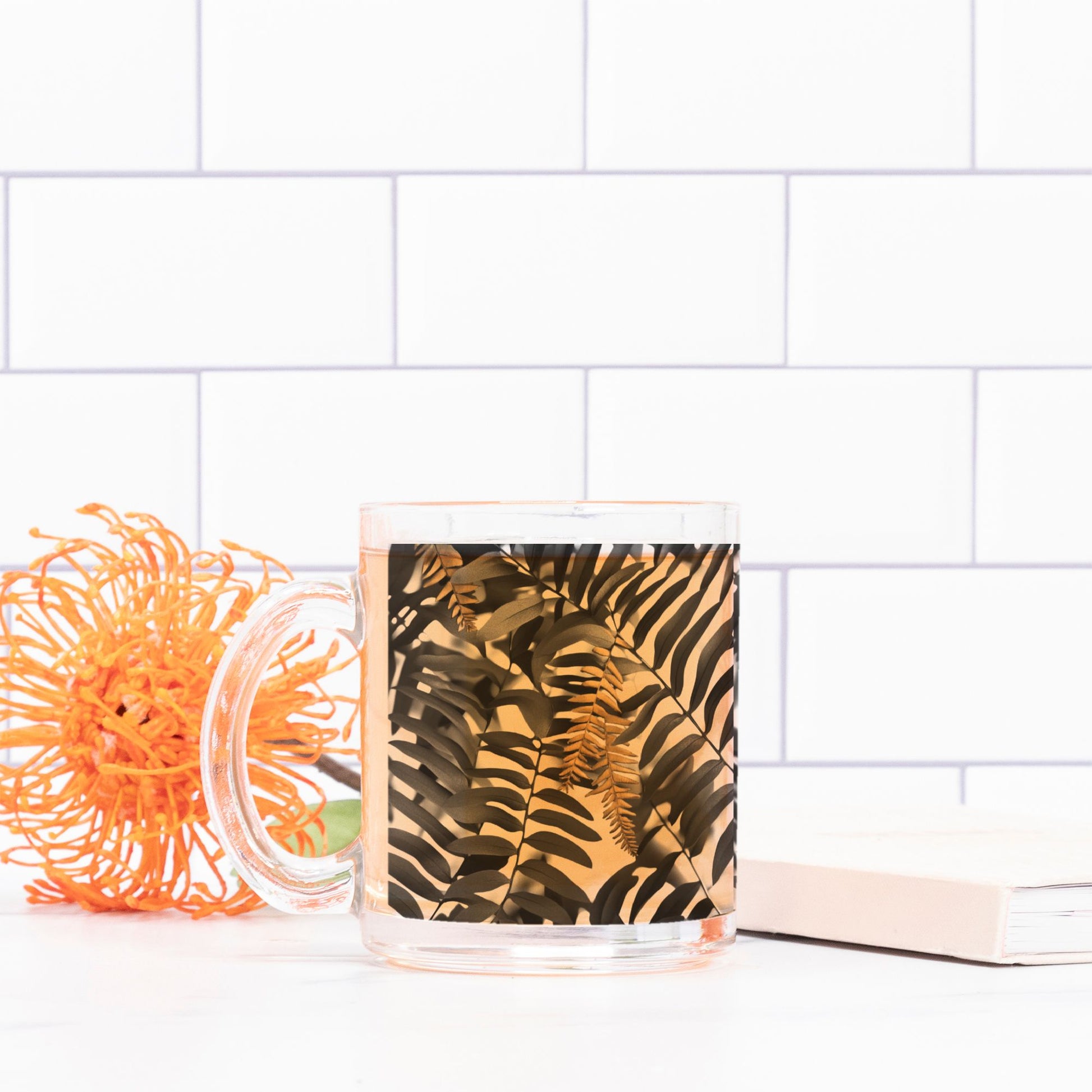 "Dark Fern" Glass Mug